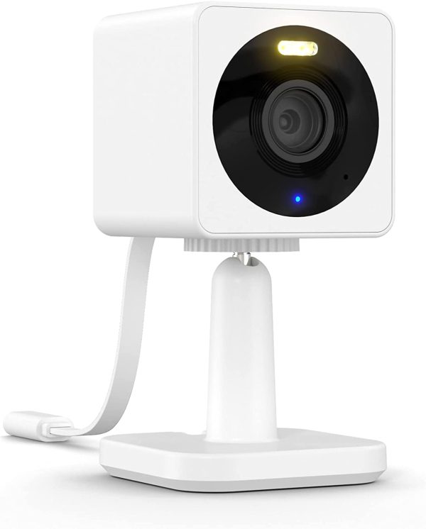 Home Security Camera with Color Night Vision, Built-in Spotlight, Motion Detection, 2-Way Audio, Compatible with Alexa