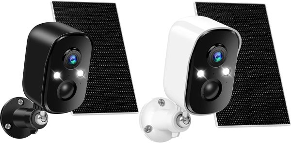 Wireless Outdoor for Home Security, Two Spotlights and 1080P Color Night Vision Battery Powered Camera with 2.4GHz WiFi